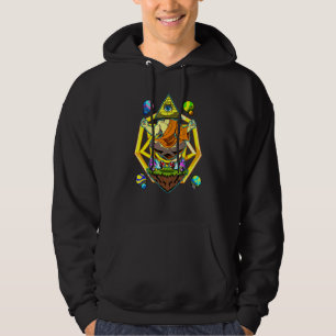 Buddha Meditation Psychedelic Illuminati Pyramid E Hoodie