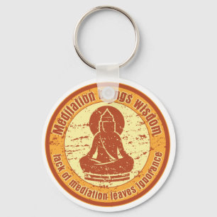 Buddha Meditation Wisdom Keychain