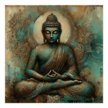 BUDDHA METALLIC PAINT ART #2