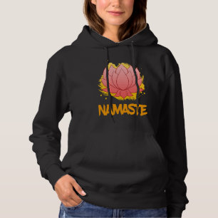 Buddha Monk Namaste Praying Lotus Blossum Flower B Hoodie