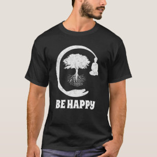 Buddha Monk Namaste Praying Pray Smile Happy Laugh T-Shirt