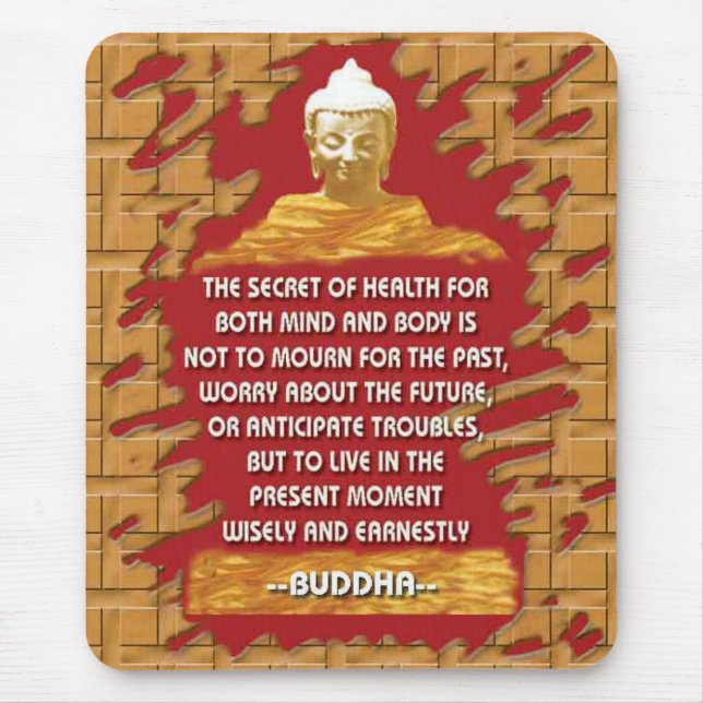 Buddha Motivating messages mousepad (Front)