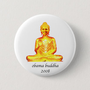 buddha obama 2 inch round button
