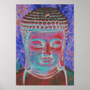 Buddha of the Painted Kaleidoscope Poster