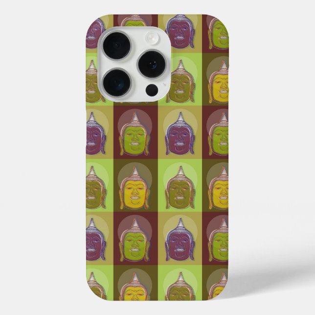 Buddha Oriental Zen Modern Pop Art iPhone Case (Back)