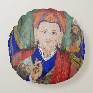 Buddha Padmasambhava, Nepal - Guru Rinpoche Round Pillow