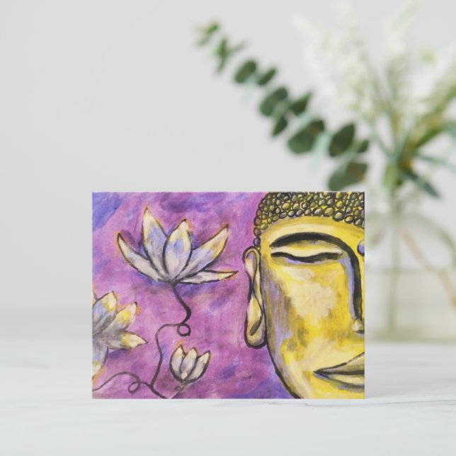 Buddha Painting Postcard (Standing Front)