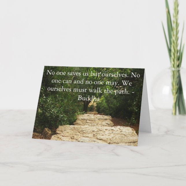 Buddha Path Quote Card (Front)