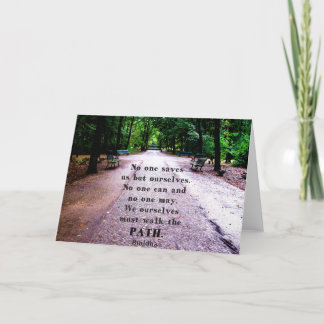 Buddha Path Quote Card