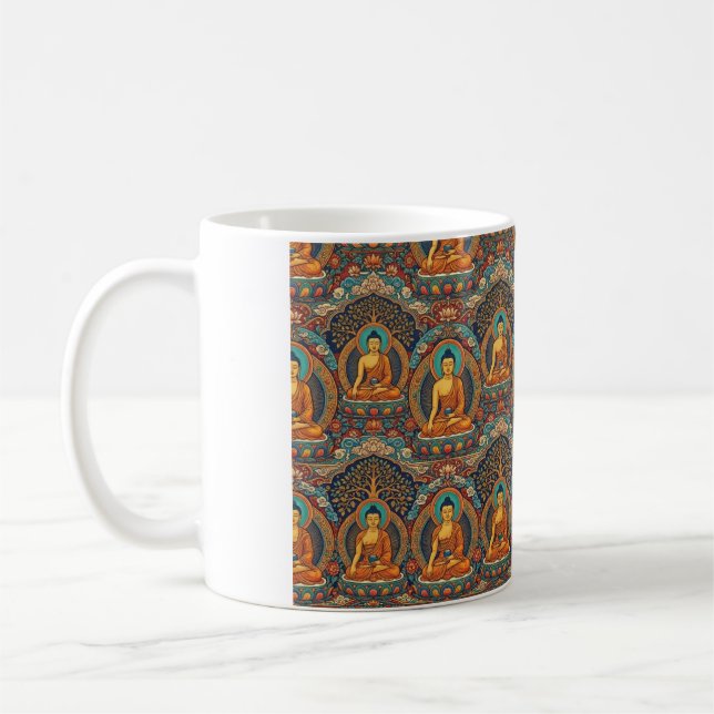 Buddha Pattern Coffee Mug (Left)