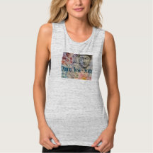 Buddha Peace Love Yoga Relaxed Muscle Tank