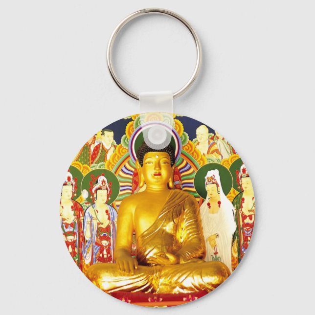 Buddha Peace Tranquillity Serenity Keychain (Front)