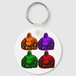buddha - pop art keychain