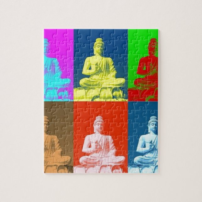 Buddha Pop Art Style Jigsaw Puzzle (Vertical)