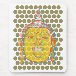 Buddha Pop Dots Mousepad