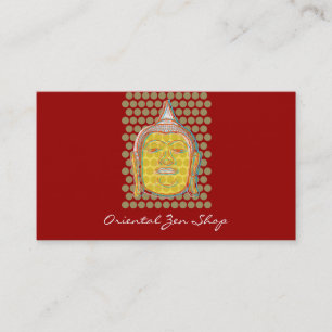 Buddha Pop Dots Oriental Asian Modern Zen Stylish Business Card