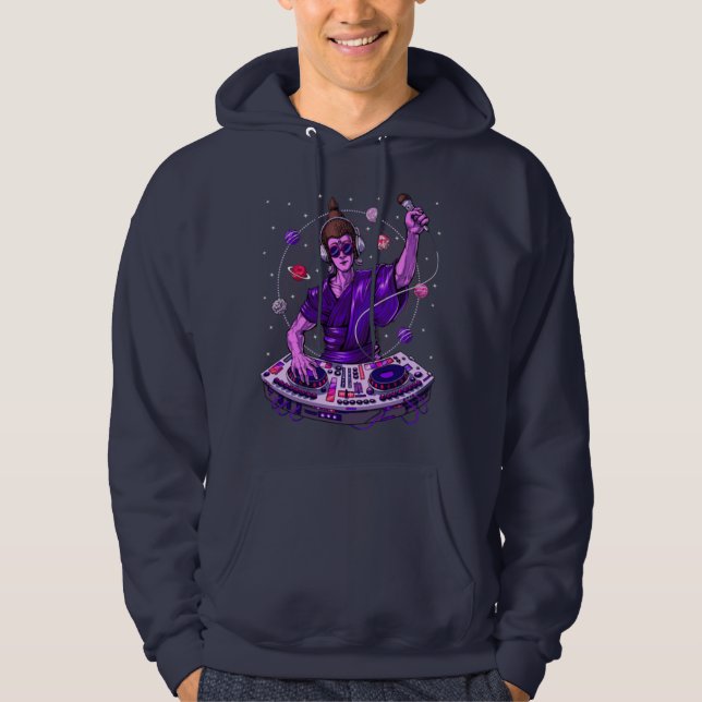 Buddha Psychedelic Music DJ Hoodie (Front)