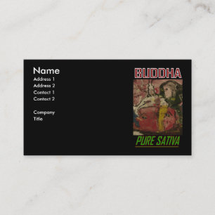 BUDDHA PURE SATIVA BUSINESS CARD