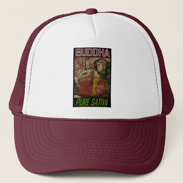 BUDDHA PURE SATIVA TRUCKER HAT (Front)