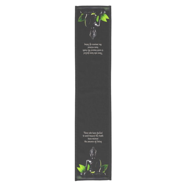 Buddha Quote 1 table runner (Front)