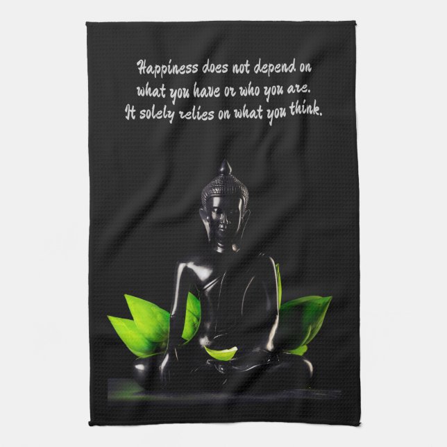 Buddha Quote 4 hand towel (Vertical)