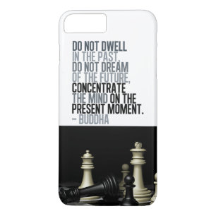 Buddha Quote and Chess Game Black White Case-Mate iPhone Case