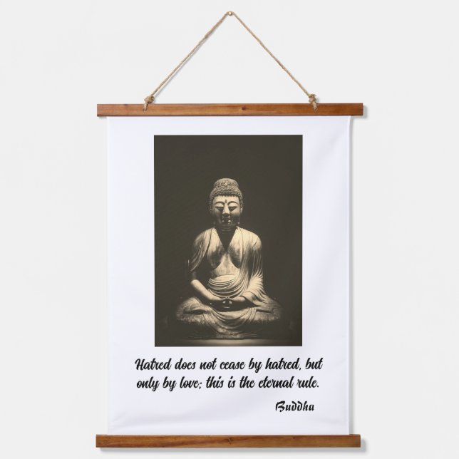 Buddha Quote Hanging Tapestry (Front)