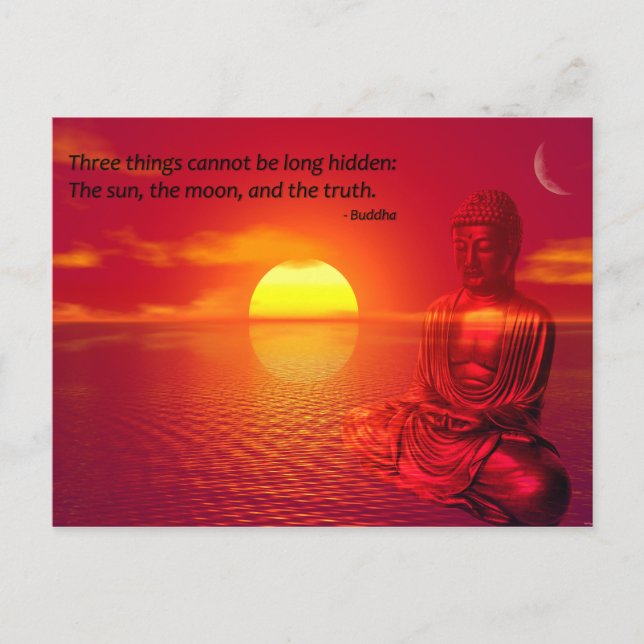 Buddha Quote Inspirational Spiritual Postcard (Front)