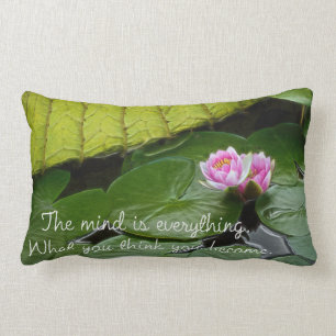 Buddha Quote Lumbar Pillow