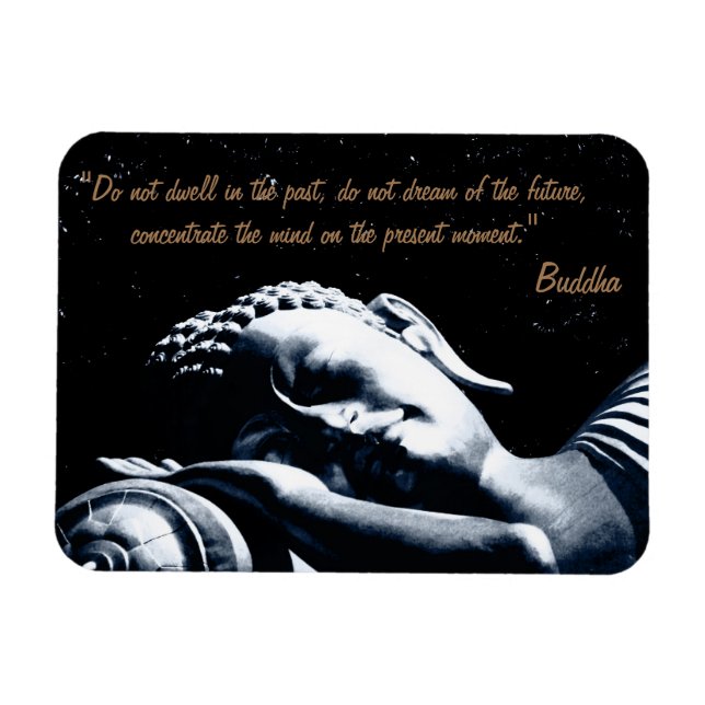 Buddha Quotes & Sleeping Buddha under Stars /Dream Magnet (Horizontal)