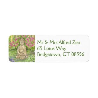 Buddha return address label
