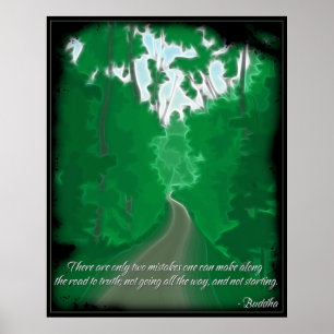 Buddha Road to Truth Quote Poster
