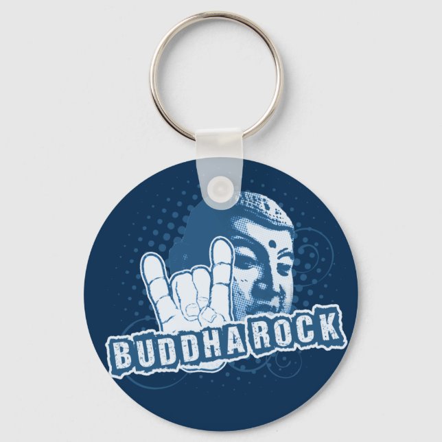 BUDDHA Rock & Roll ! Keychain (Front)