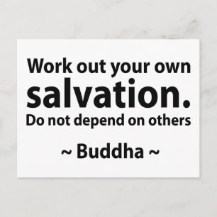 Buddha Salvation Quote Postcard