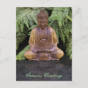 Buddha Seasons Greetings Holiday Postcard