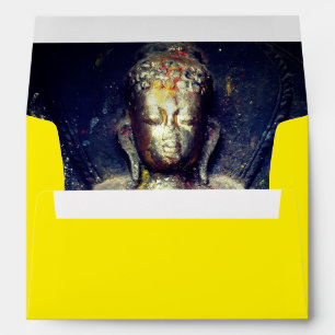 Buddha Shakyamuni, Flower & Dharma - Himalayas Envelope