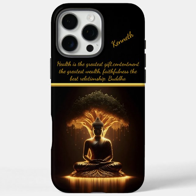 Buddha shines beneath sacred tree  Case-Mate iPhone case (Back)