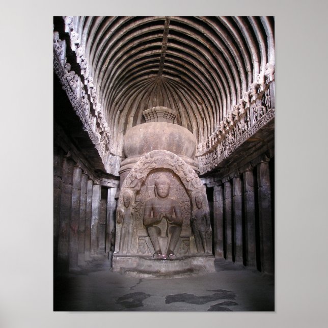 Buddha shrine in India Poster (Front)