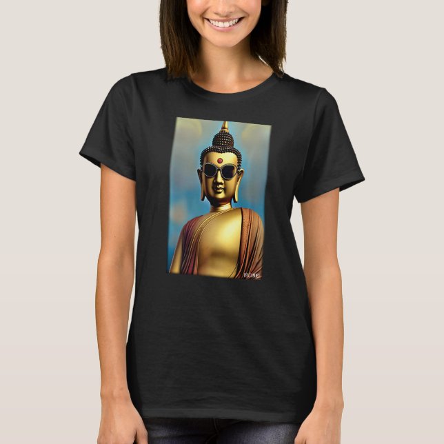 Buddha Siddhartha Gautama Sunglasses Religion Indi T-Shirt (Front)