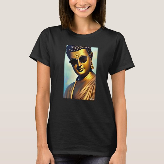 Buddha Siddhartha Gautama Sunglasses Religion Indi T-Shirt (Front)