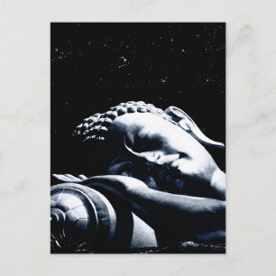Buddha Sleeping, Sky full of Stars /Buddhism Postcard