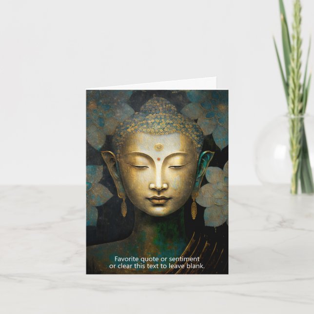 Buddha, Spiritual Meditation Card (Front)