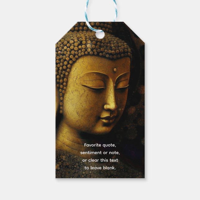 Buddha, Spiritual Meditation Gift Tags (Front)