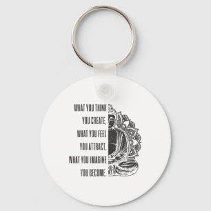 Buddha Spiritual Saying Mandala Buddhism Yoga Gift Keychain