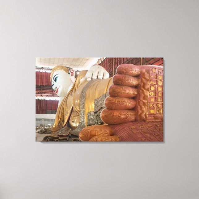 Buddha Statue Feet Canvas Print (Front)