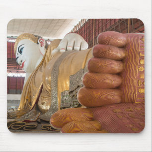Buddha Statue Feet Mouse Pad