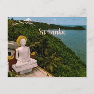 Buddha Statue in Sri Lanka Postcard