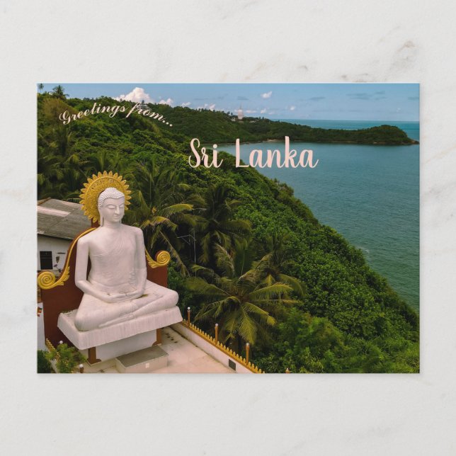 Buddha Statue in Sri Lanka Postcard (Front)