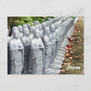 buddha statue lines postcard