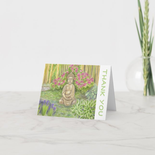 Buddha Statue thank you card (Front)